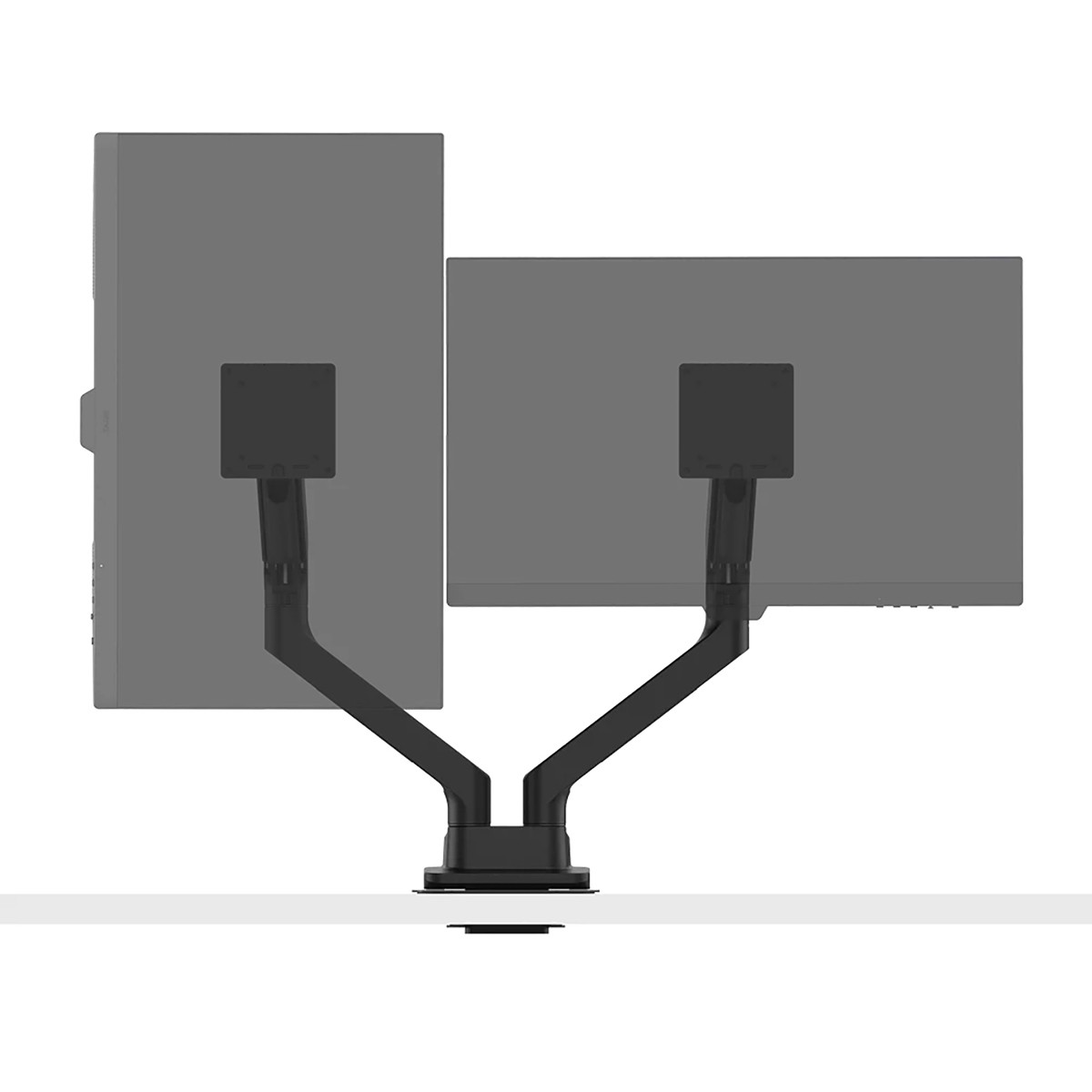 BenQ BDH01 Ergonomic Desk Mount Dual Monitor Arm, Black