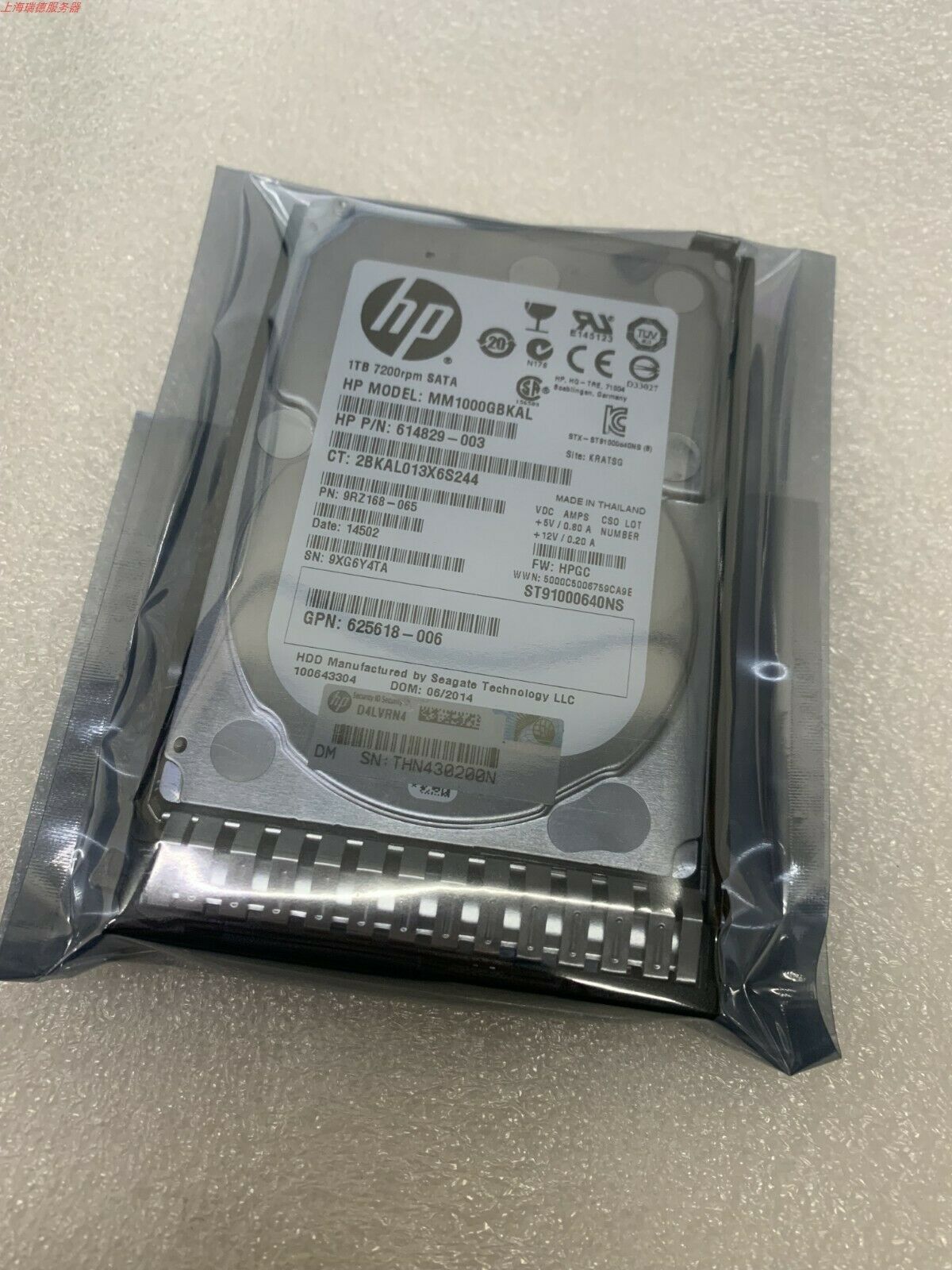 655710-B21 656108-001 MM1000GBKAL FOR HP 1TB 7200RPM 6Gbps MDL 2.5" SATA 