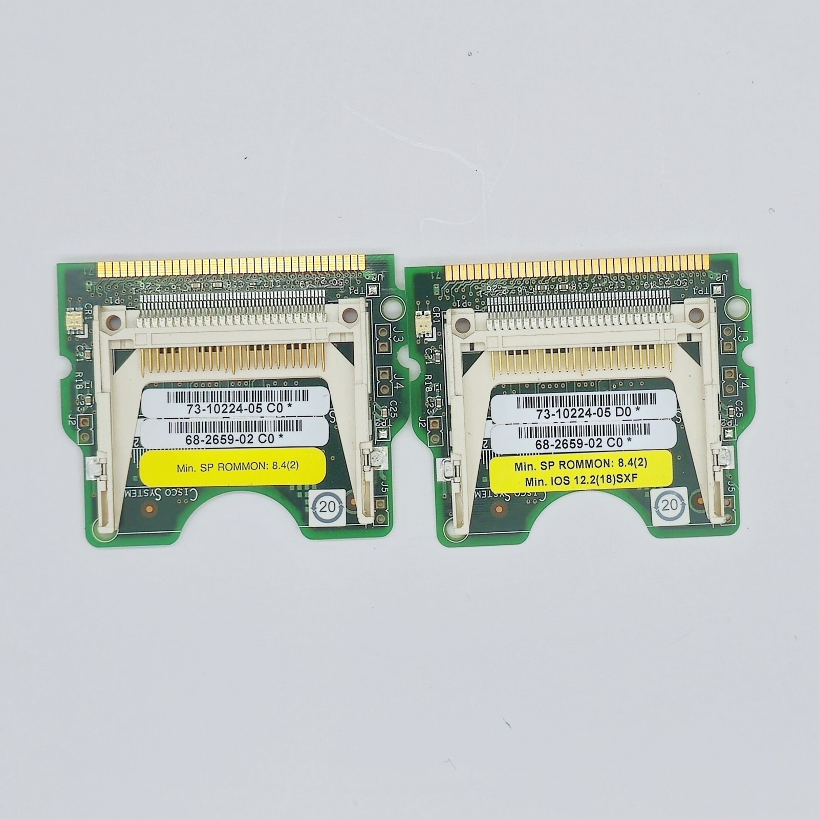 Cisco 68-2659-02 73-10224-05 Compact Flash Boot Flash Adapter x2 (Lot Of 2)