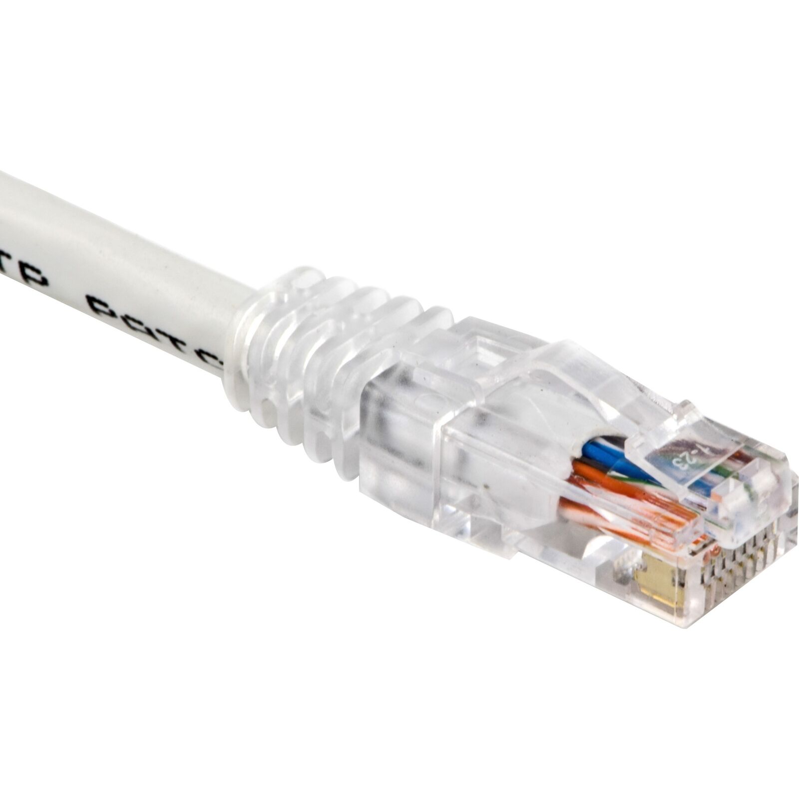 Weltron 90-C5ECB-WH-003 3ft Cat 5e White Rj45 Snagless Network Patch Cable - 3
