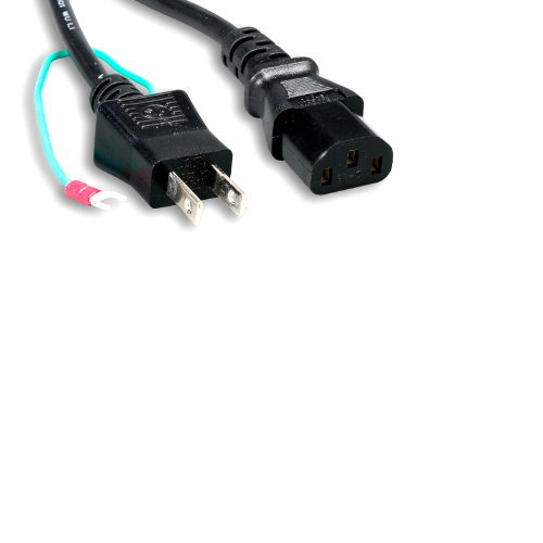 6 Ft USA IEC320 C13 3 Prong to Japan JIS 8303 2 prong Outlet AC Power Cord Cable