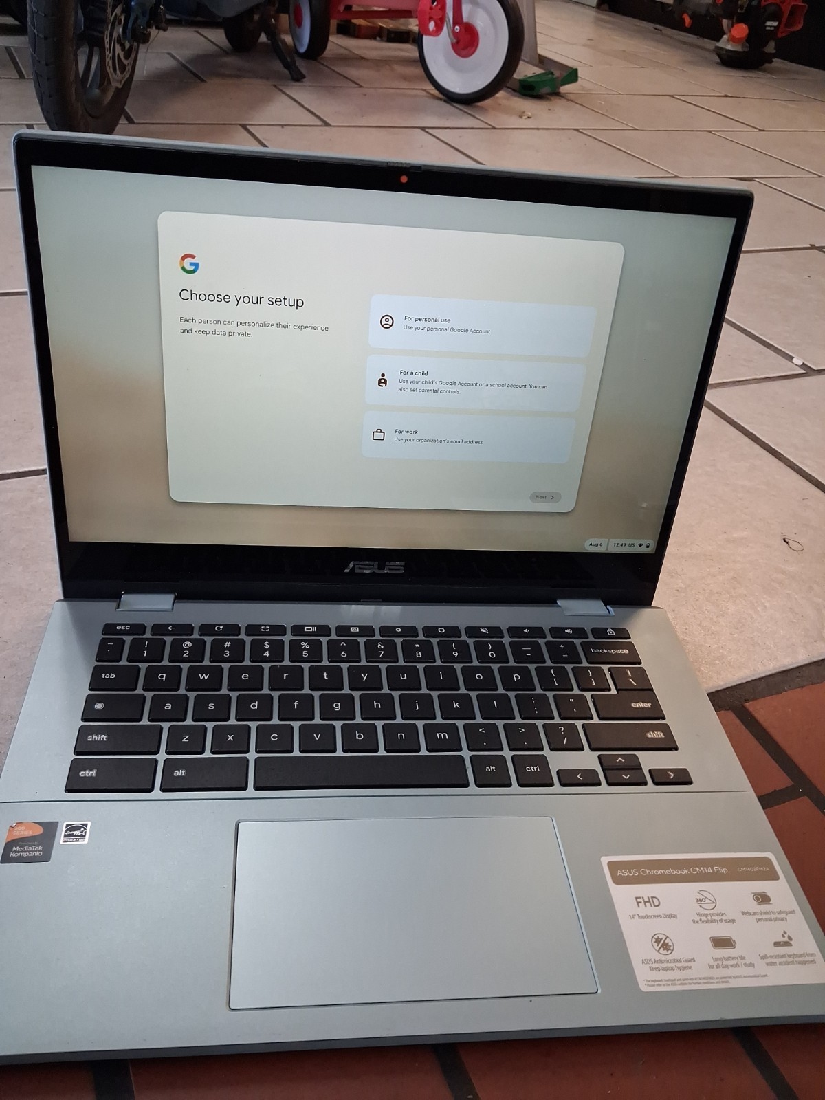 Asus Chromebook CM1402CM2 14" Kompanio 520 2.0GHz 4GB RAM 64GB