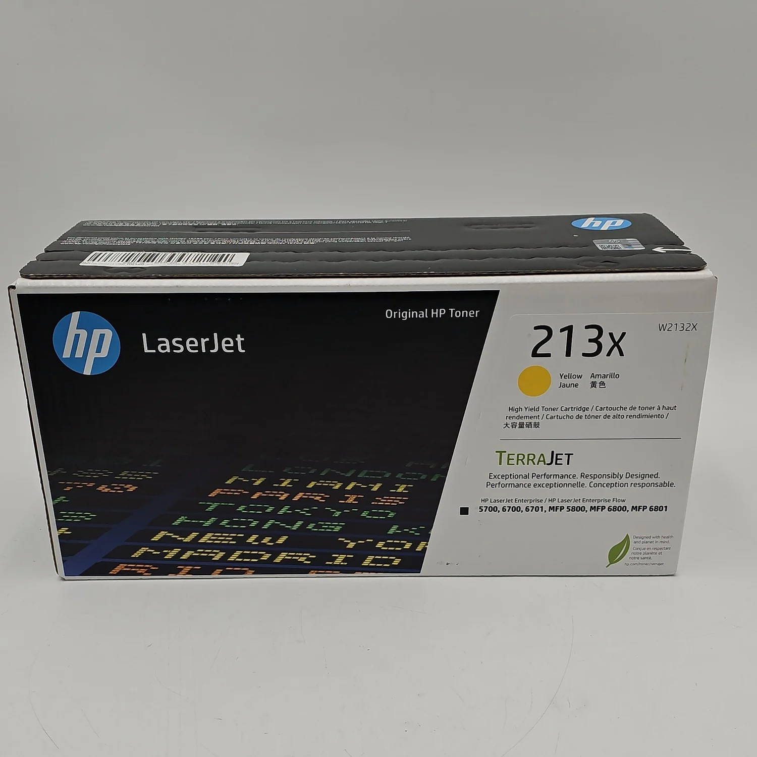 New HP 213x W2132X Yellow Toner Cartridge