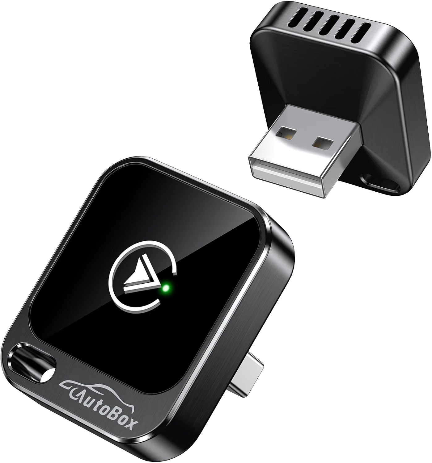 Wireless CarPlay Android Auto Adapter 2-in-1 Wired to Wireless Mini Dongle