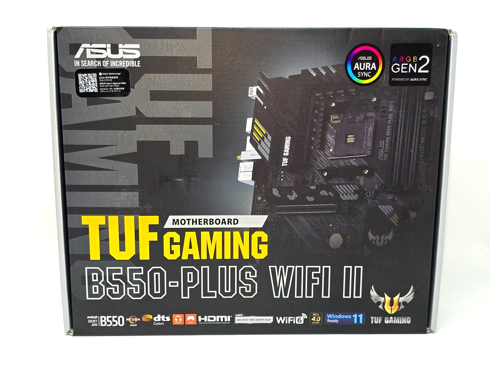 NEW SEALED ASUS TUF GAMING B550-PLUS WIFI II AM4 AMD B550 SATA ATX Motherboard