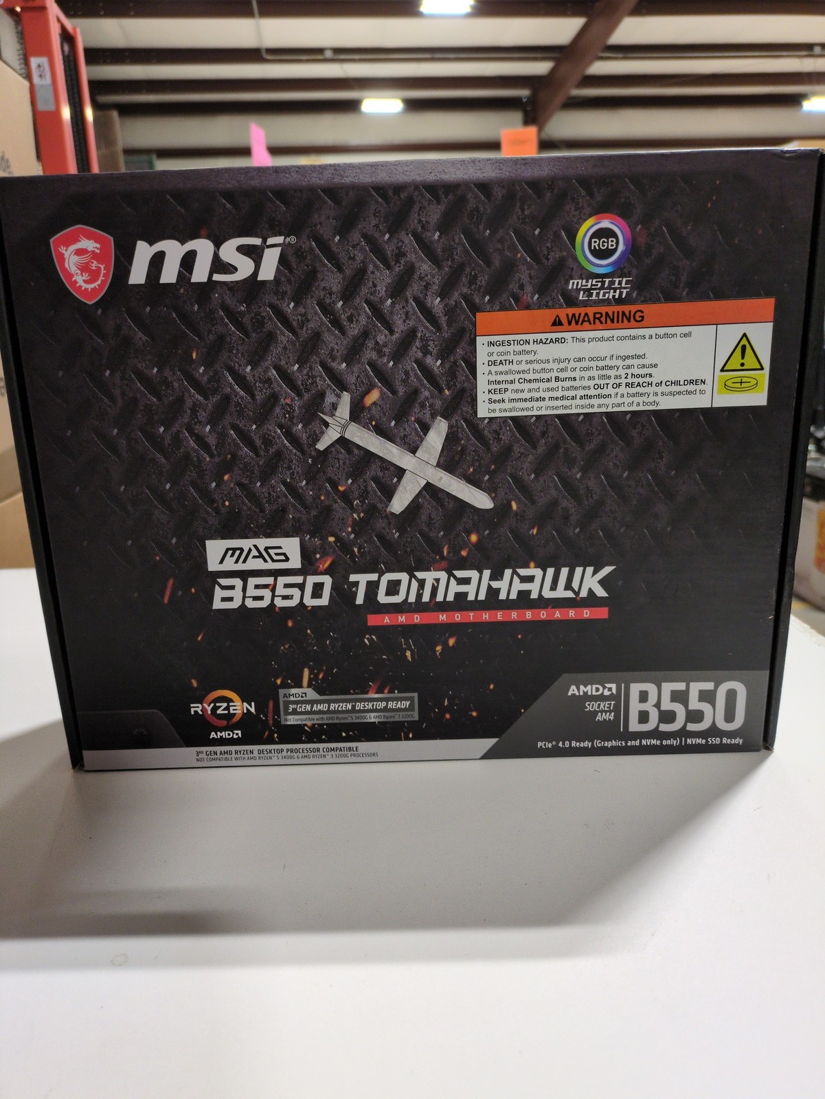 MSI MAG B550 TOMAHAWK Desktop Motherboard - AMD Chipset - Socket AM4 - ATX | New