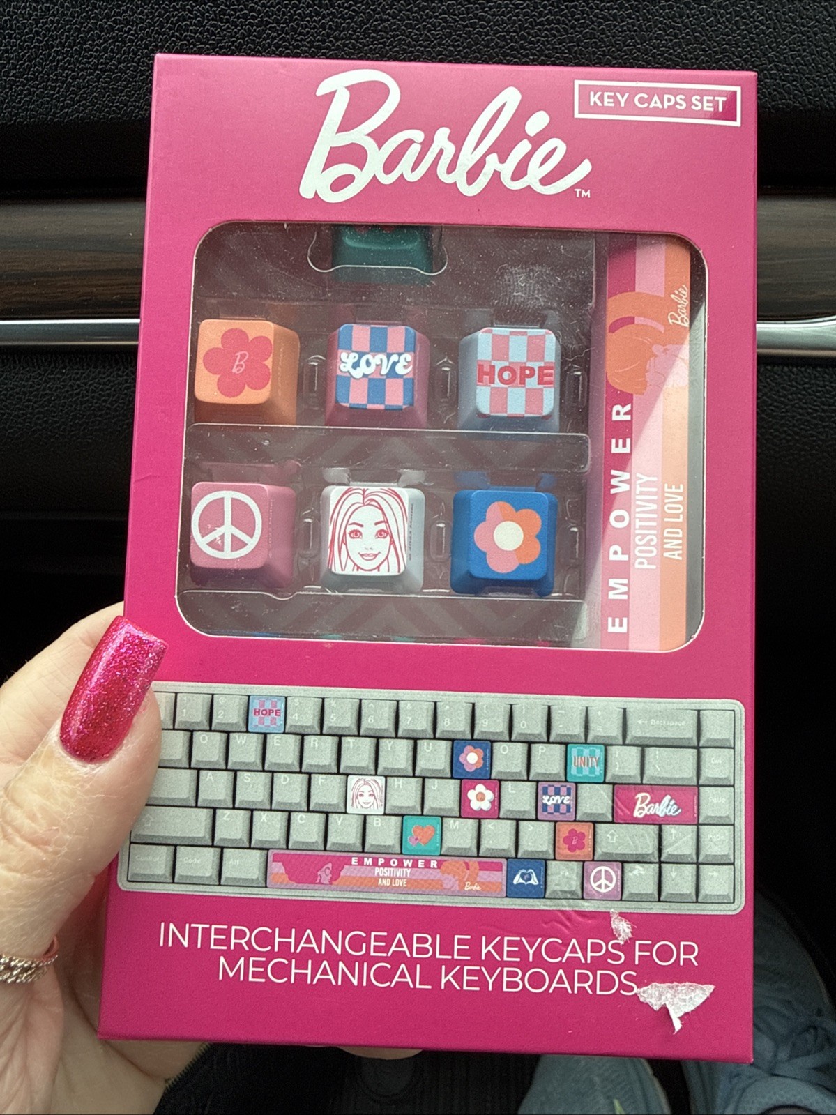 Barbie Key Caps Set - New 