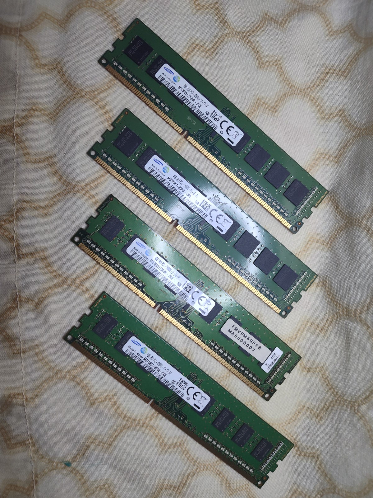 16GB (4x4GB) DDR3 PC3 SDRAM - Non-ECC - Desktop RAM - 240 Pin