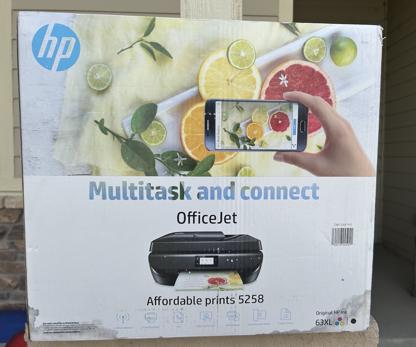 NEW Sealed HP OfficeJet 5258 All-in-One PRINTER Wireless Print/Scan/Copy/Fax