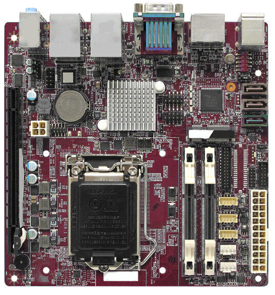 Intel H81 D-SUB 2x DP 3x SATA PCIE x16 mSATA SATA Mini PCIe Mini ITX Motherboard