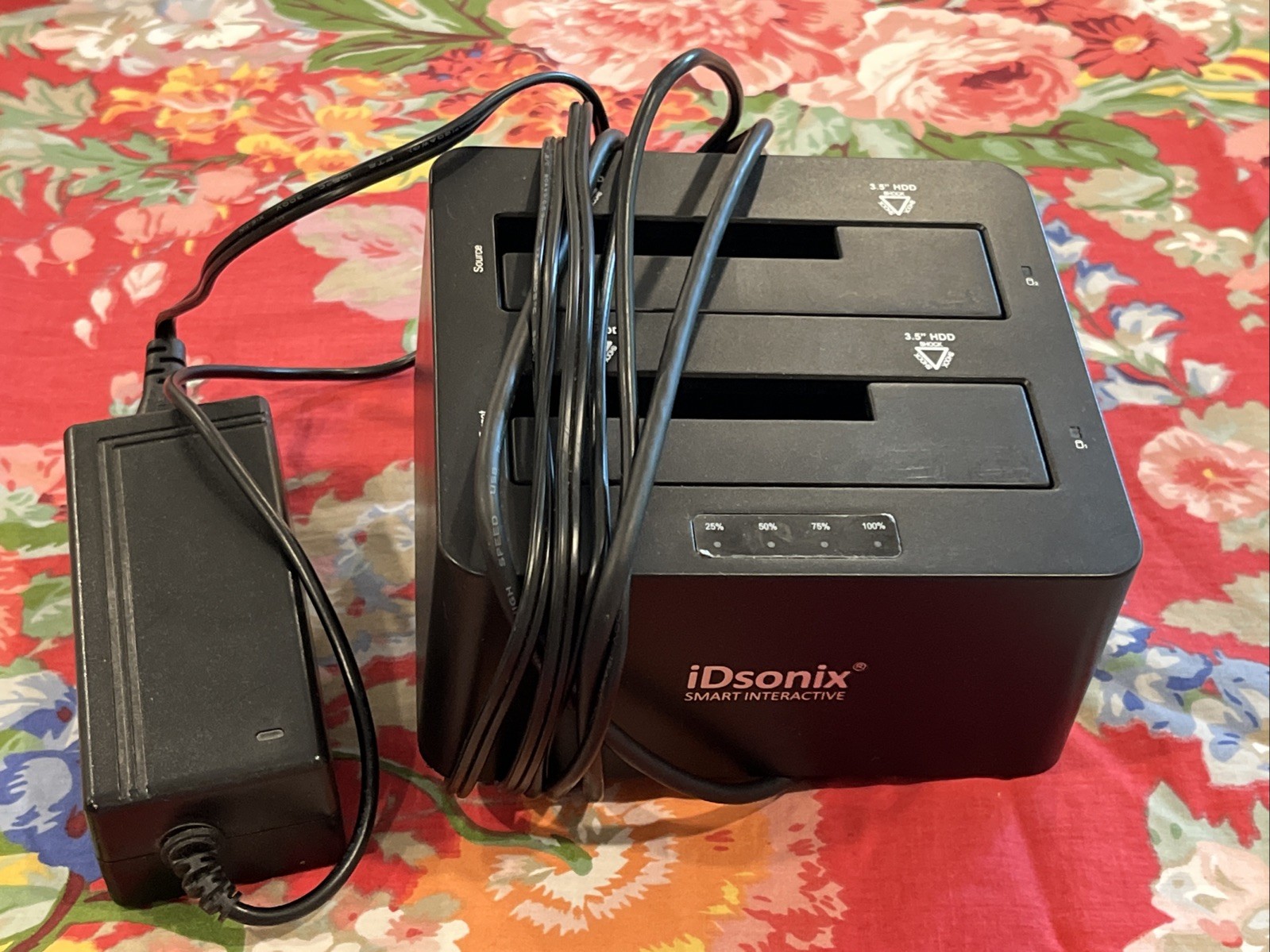 iDsonix Hard Drive Docking Station 2 Dual Bay Cloning USB 3.0 SATA III IDD-U3201
