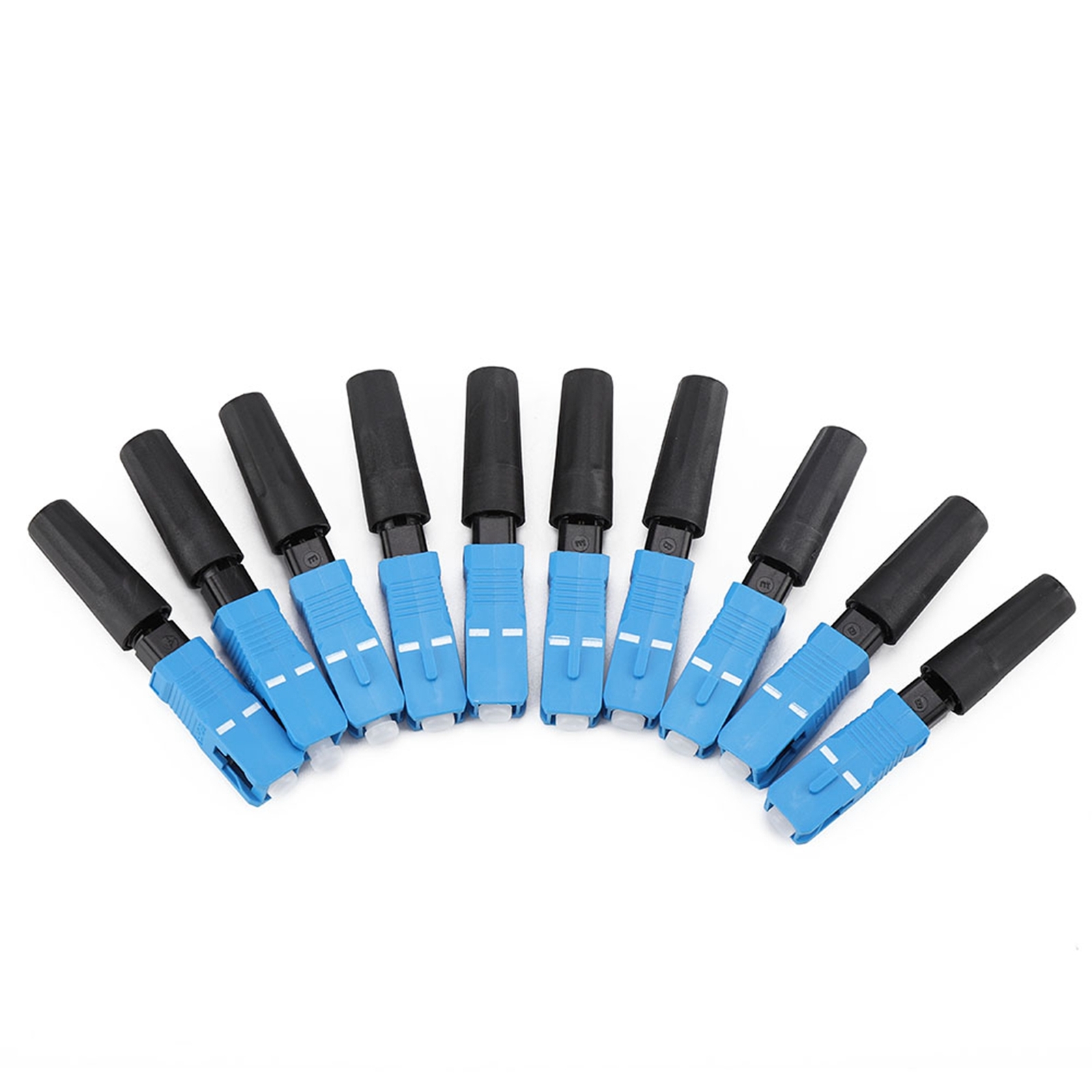 100pcs/set Embedded SC Optic Fiber Quick Fast Connector Adapter Fit For FTTH