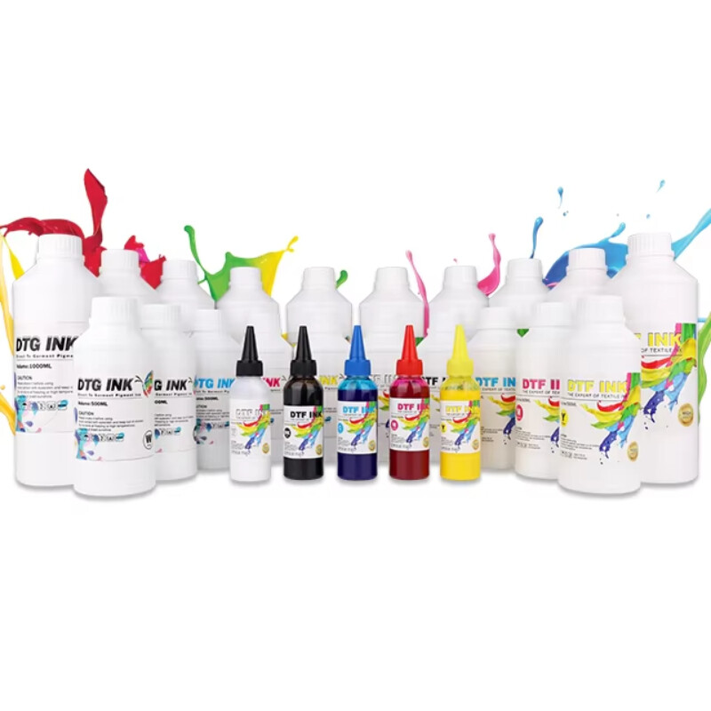5pc/set DTG Textile Pigment Ink for Direct to Fabric Textile Printer