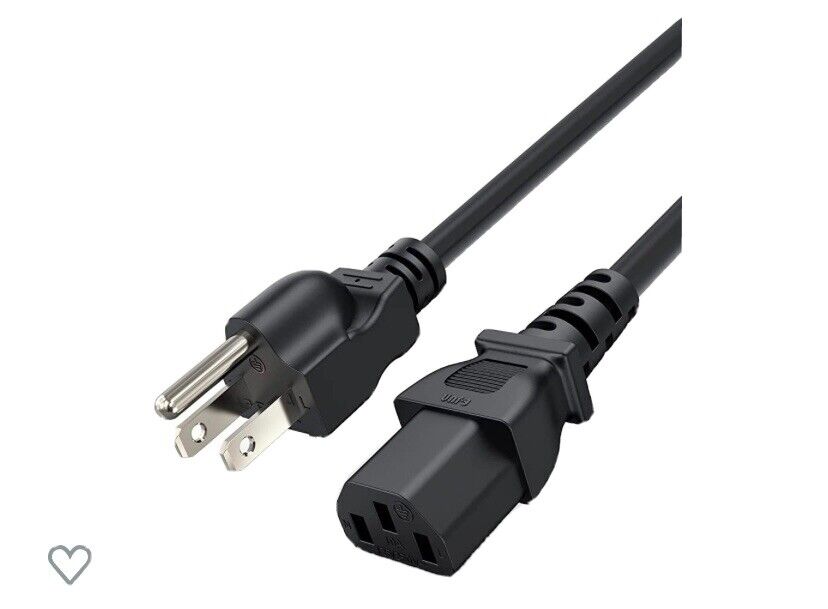 CableCreation [2-Pack 3 Feet 18 AWG Universal Power Cord for NEMA 5-15P to IEC32