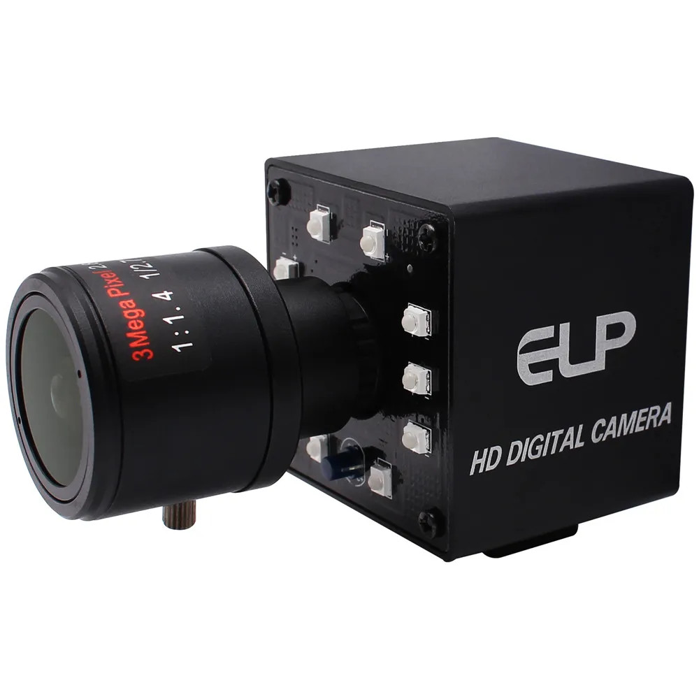 ELP 2MP USB Webcam 1080P Infrared Night Vision 2.8-12mm Varifocal Lens