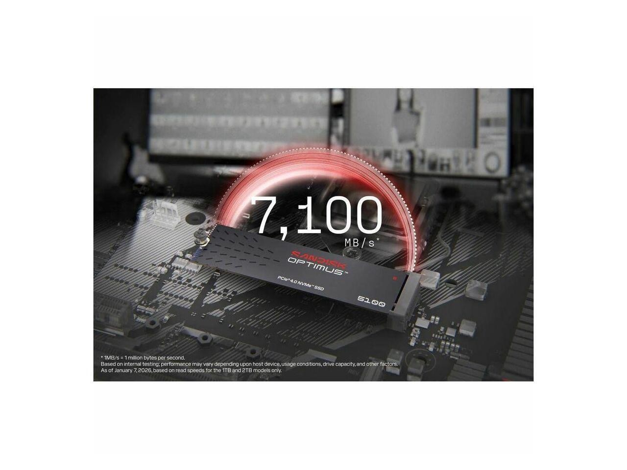 SanDisk Optimus 5100 M.2 2280 2TB PCI-Express 4.0 x4 QLC 3D CBA NAND Internal