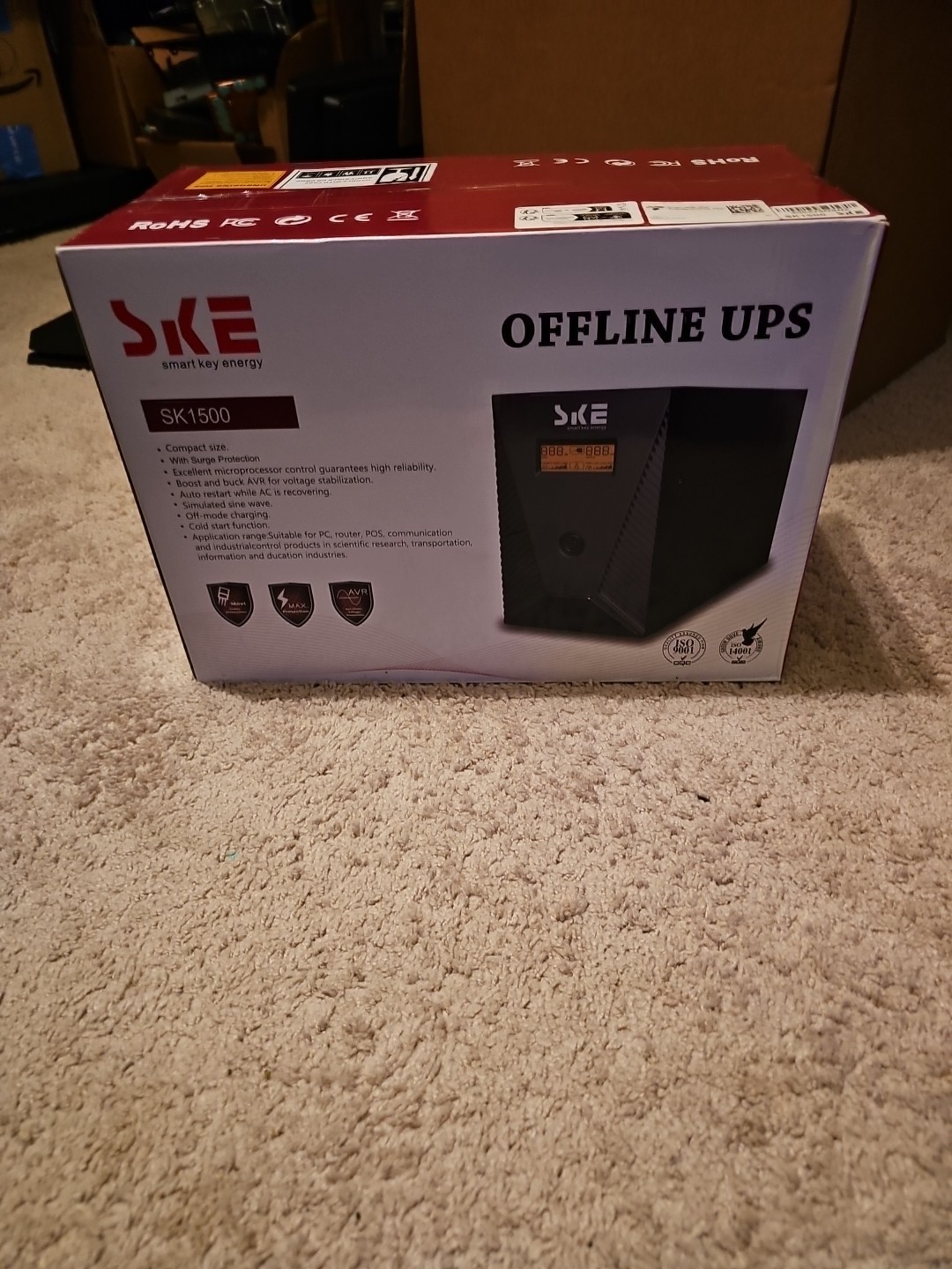 SKE SK1500 Offline UPS (Uninterruptible Power Supply)
