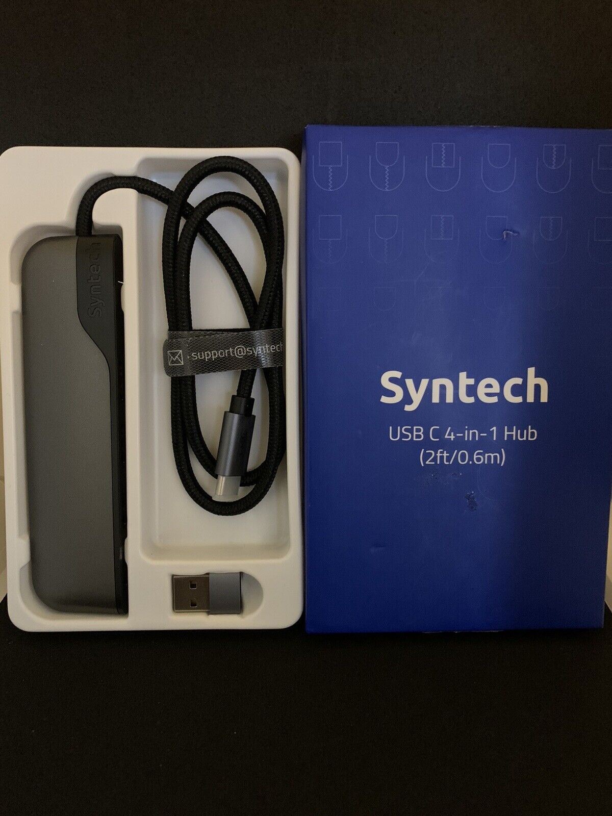 Syntech USB C 4-in-1 Hub - Compatible with MacBook Air Pro, iPad Mini 6 & More