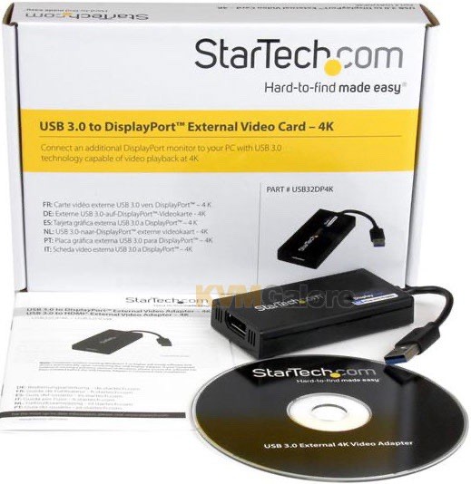 NEW StarTech USB32DP4K USB 3.0 USB to DisplayPort 4K Adapter 