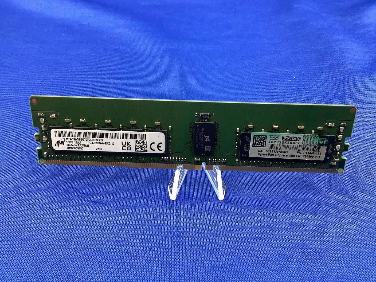 P11442-191 HPE 16GB (1X16GB) 1RX4 PC4-3200A Smart Memory P07640-B21 P20500-001