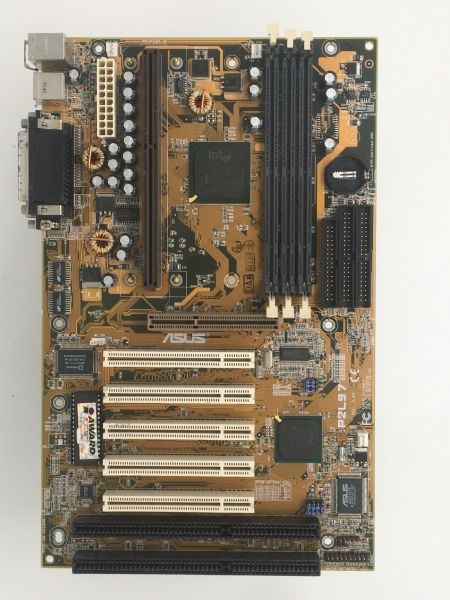 Motherboard asus p2l97, rev 2.04, atx, 2x isa, 5 x pci, slot 1, s/p/usb