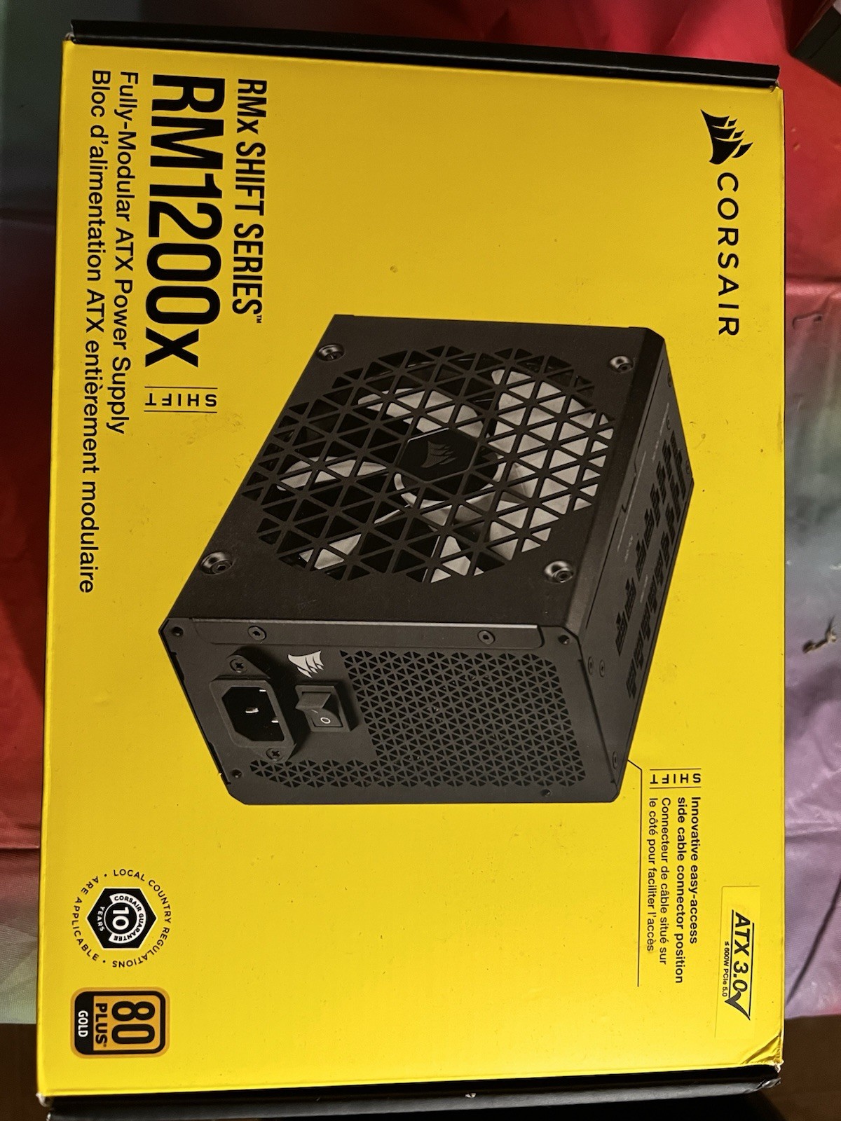 Corsair RM1200x SHIFT 1200W ATX Fully Modular 80 Plus Gold PSU Black 24-Pin