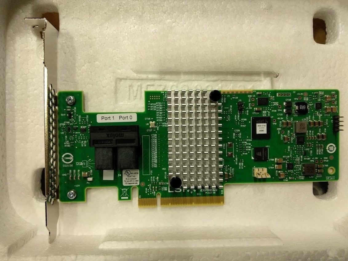 LSI 9340-8i compatible IBM 46C9115 M1215 12GB RAID0.1.10.8 PORTS Controller Card