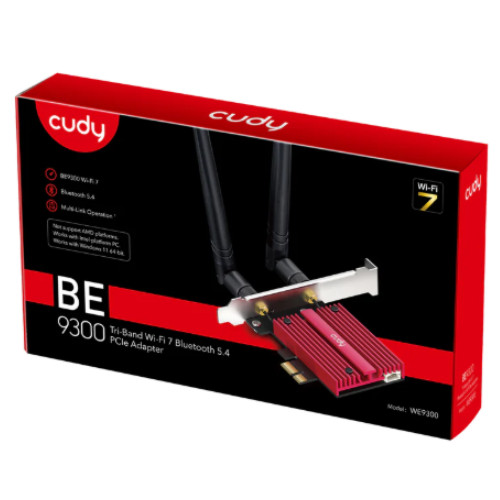 Cudy BE9300 Wi-Fi 7 PCI Express Wireless Adapter WE9300
