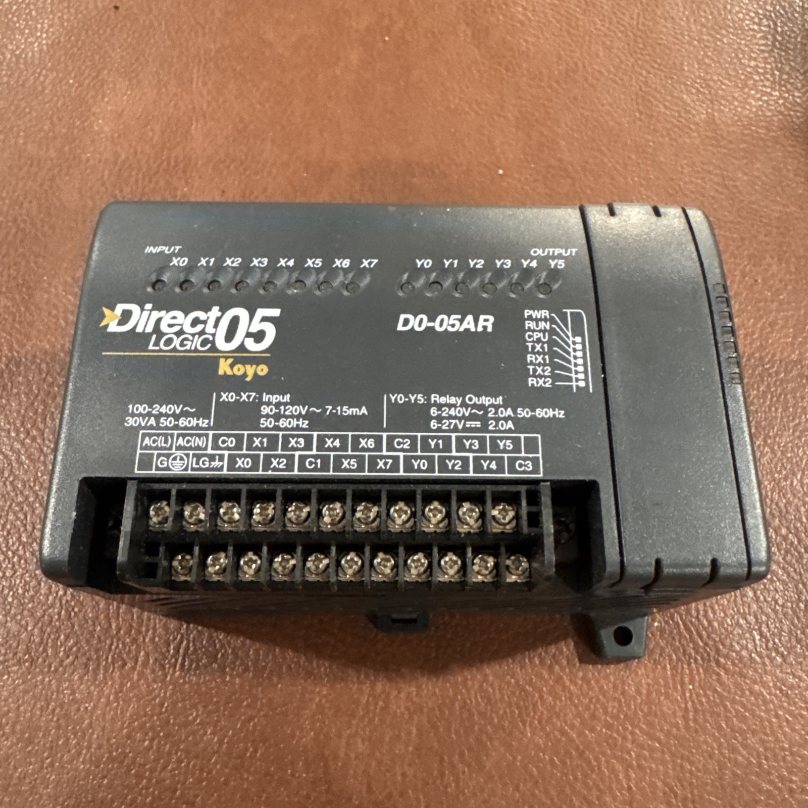 Automation Direct D0-05AR I/O AC Power Supply 120/240VAC Directlogic 05 Koyo