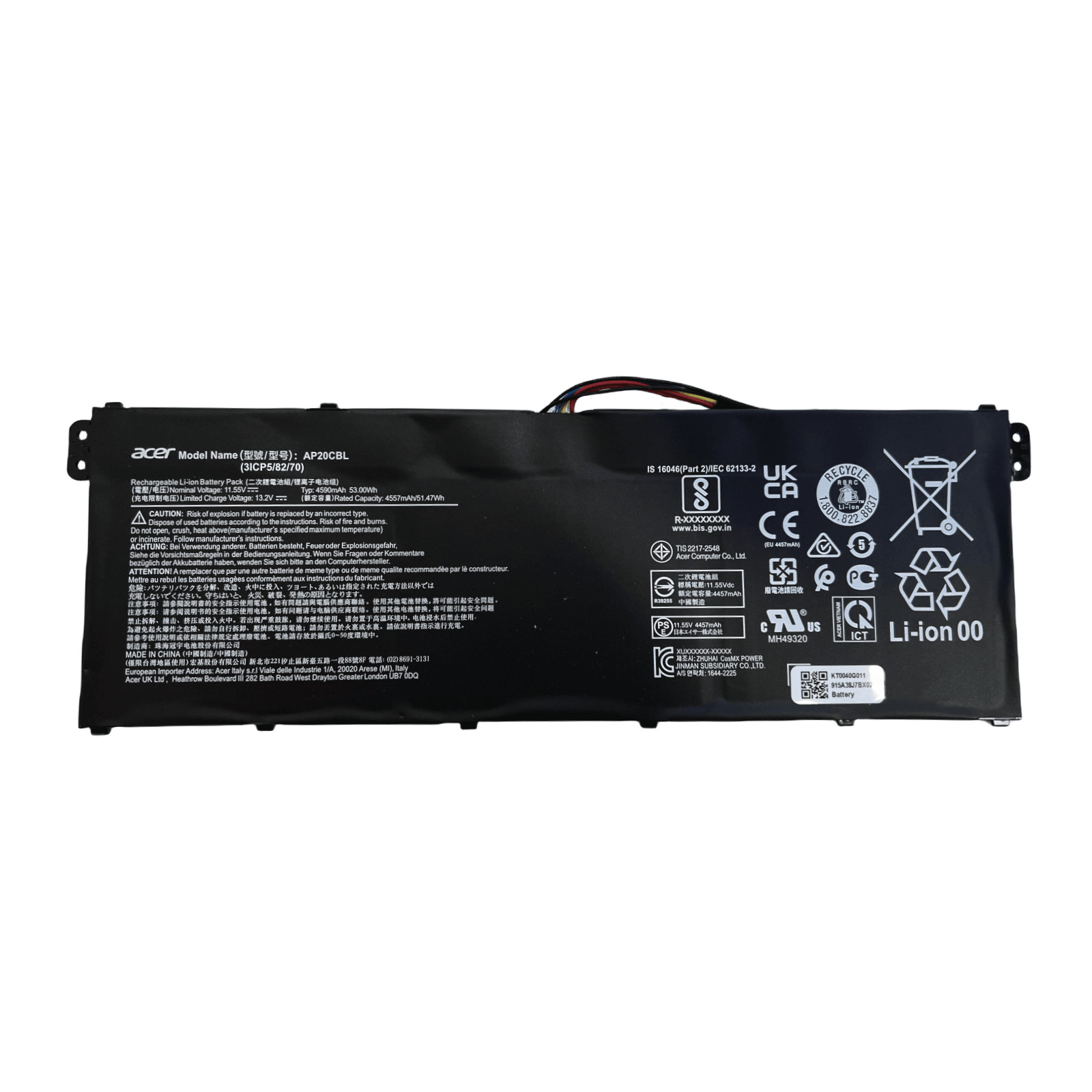 Genuine AP20CBL KT.0030B.002 3ICP5/82/70 Battery for Acer Aspire 5 A515-45 SF314