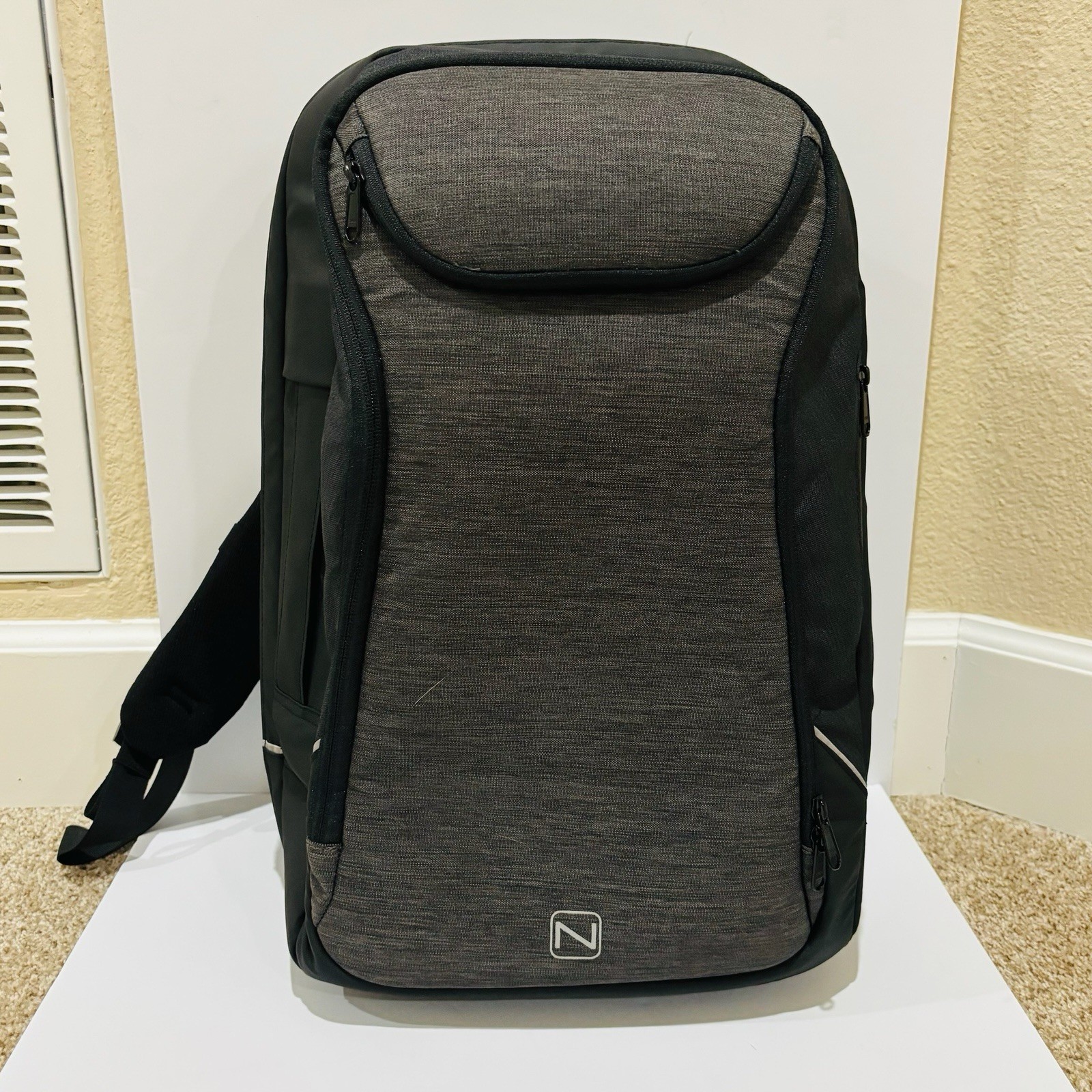 Neweex All-In-One Travel Backpack Gray Anti-Theft USB Charging Laptop 15.6