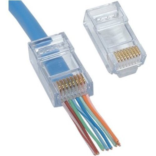 Platinum Tools 100010C EZ-RJ45 Cat 6+ Connectors, 50 Piece