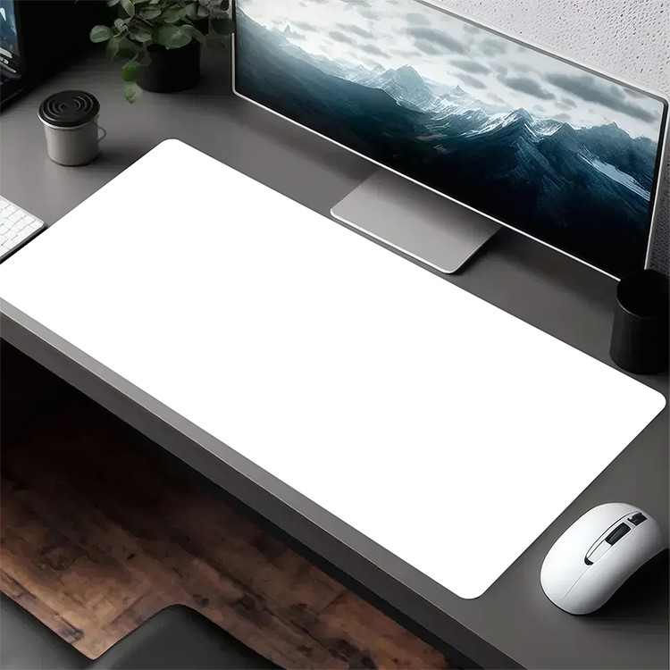 1pc Non-Slip Washable Desk Mat & Gaming Mouse Pad with Diagonal Plaid - Sage W