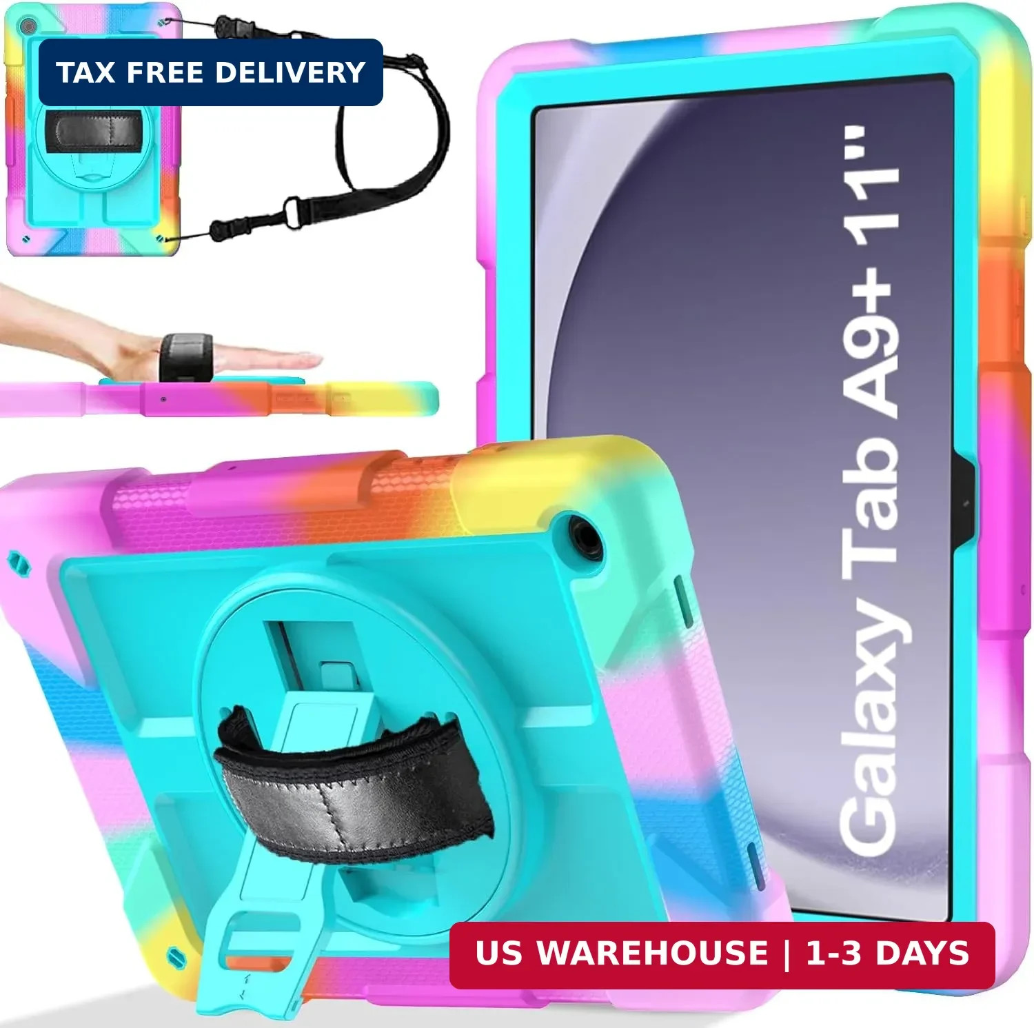 BMOUO for Samsung Galaxy Tab A9+/A9 Plus Case 11" 2023 (SM-X210/X216/X218), Shoc