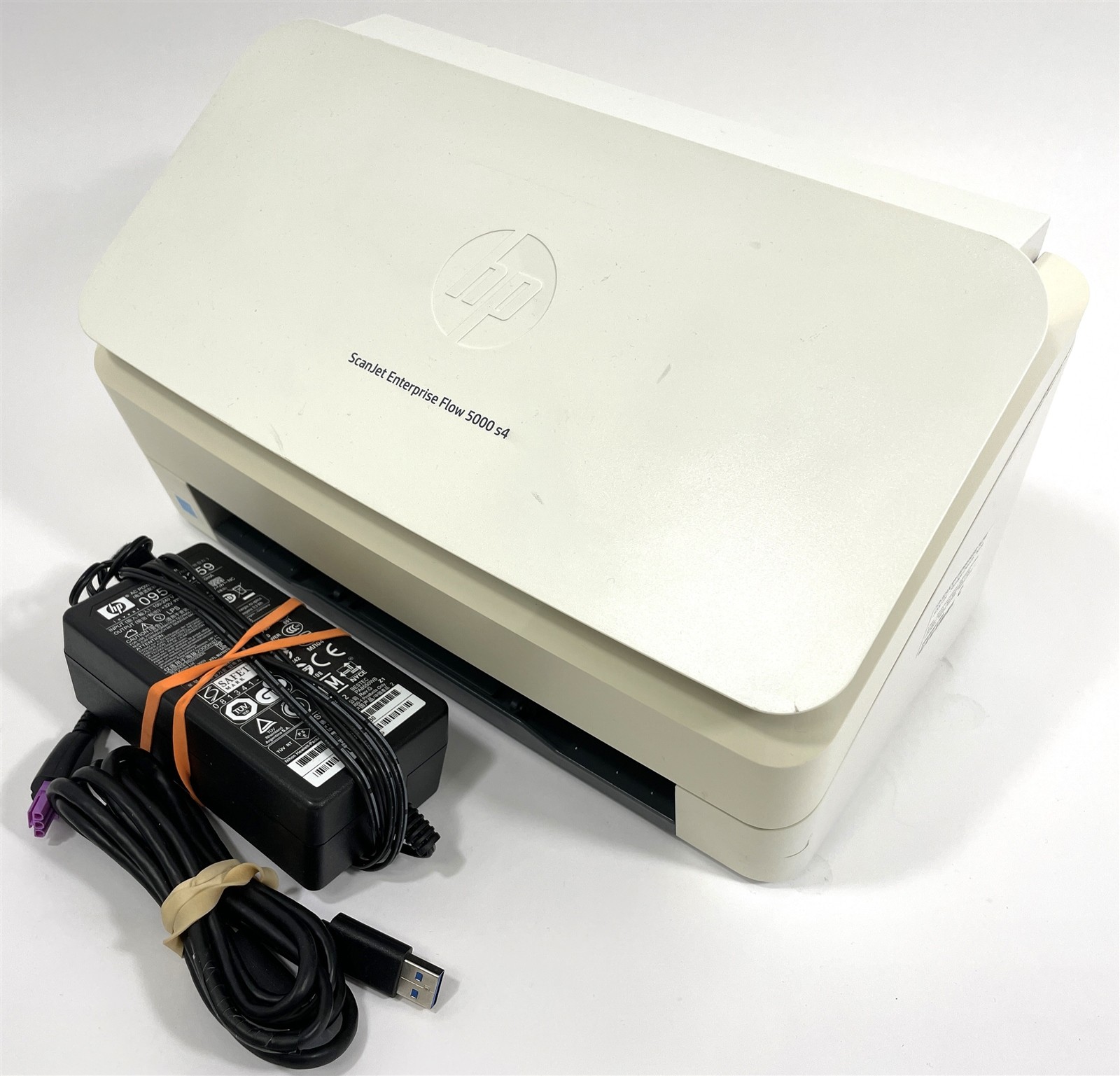 HP ScanJet Enterprise Flow 5000 S4 Color Duplex USB Scanner - Yellowed