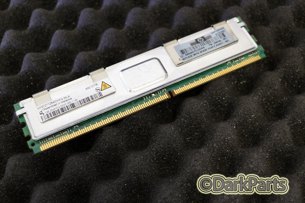 HP 416471-001 398706-051 Qimonda HYS72T128420HFN-3S-A PC2-5300F-555-11-B0 1GB