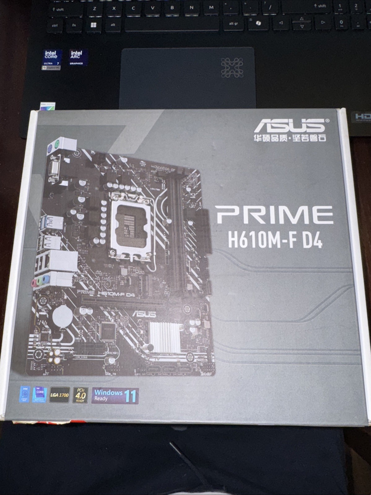 PRIME H610M-F D4-CSM Intel H610 LGA 1700 Mic-ATX Motherboard with DDR4 PCIe 4.0