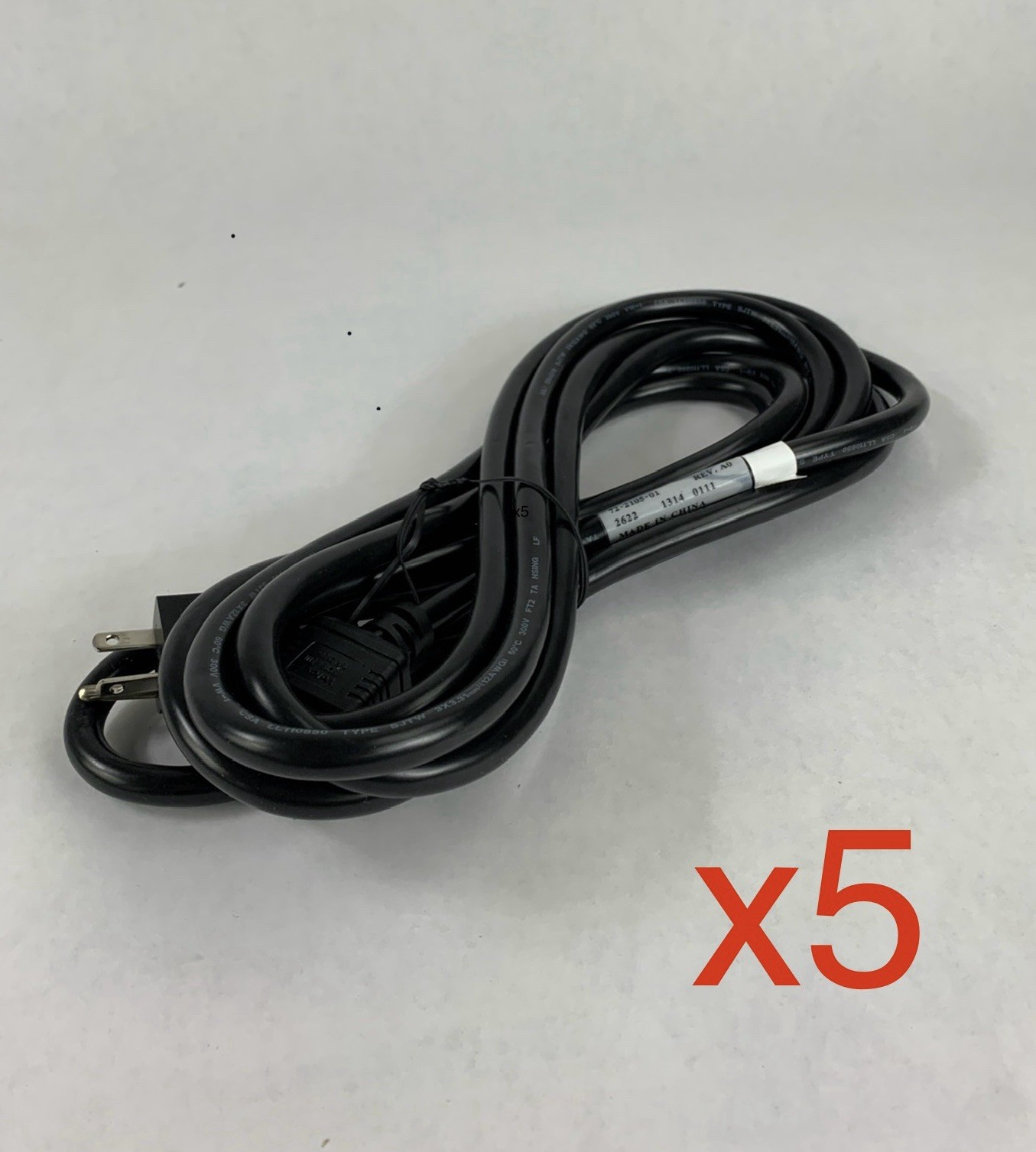 Cisco Volex 72-2105-01 12-FT Heavy Duty 16A 250V AC Power Cord Cable Lot of 5