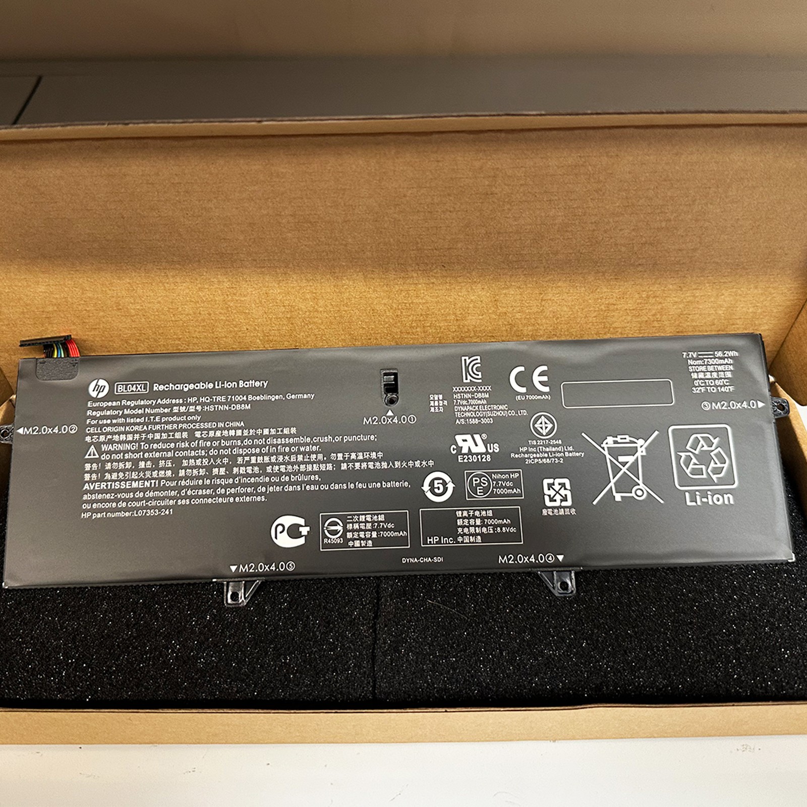 Genuine BL04XL Battery for HP EliteBook x360 1040 G5 HSTNN-UB7N L07353-2C1 OEM