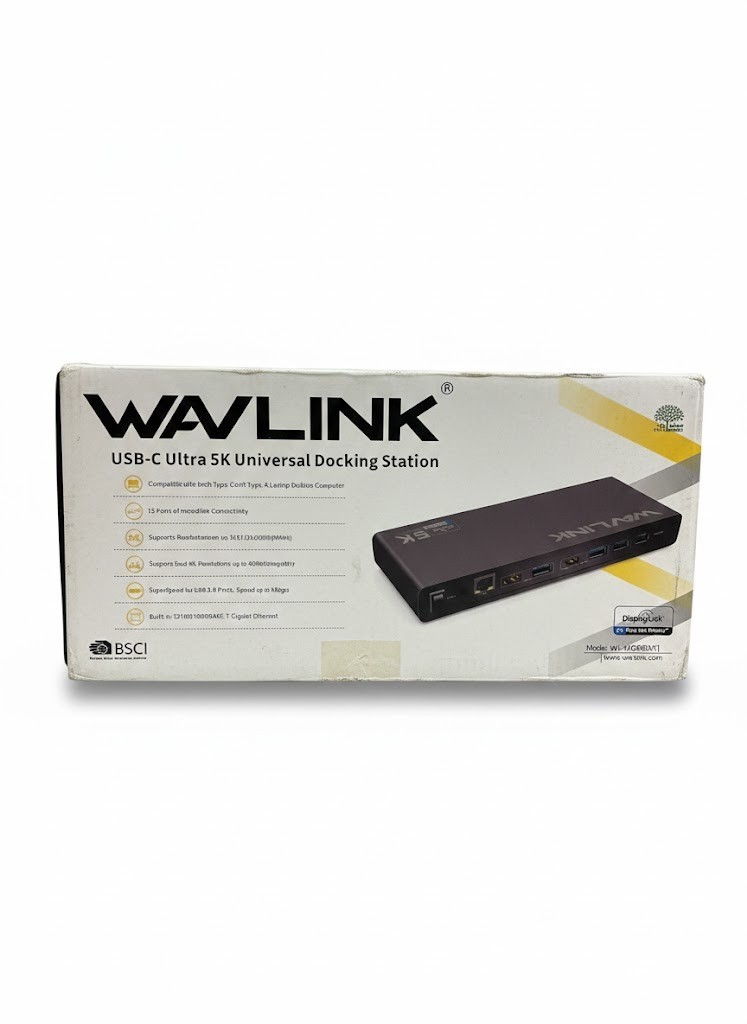 WAVLINK USB-C USB 3.0 Universal Docking Station Dual Monitor 60Hz Win Mac