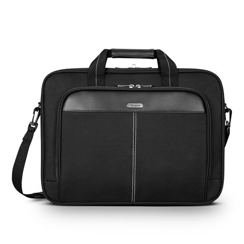 Durable Slim 15-16 Inch Laptop Bag with Padded Compartment and Trolley Strap