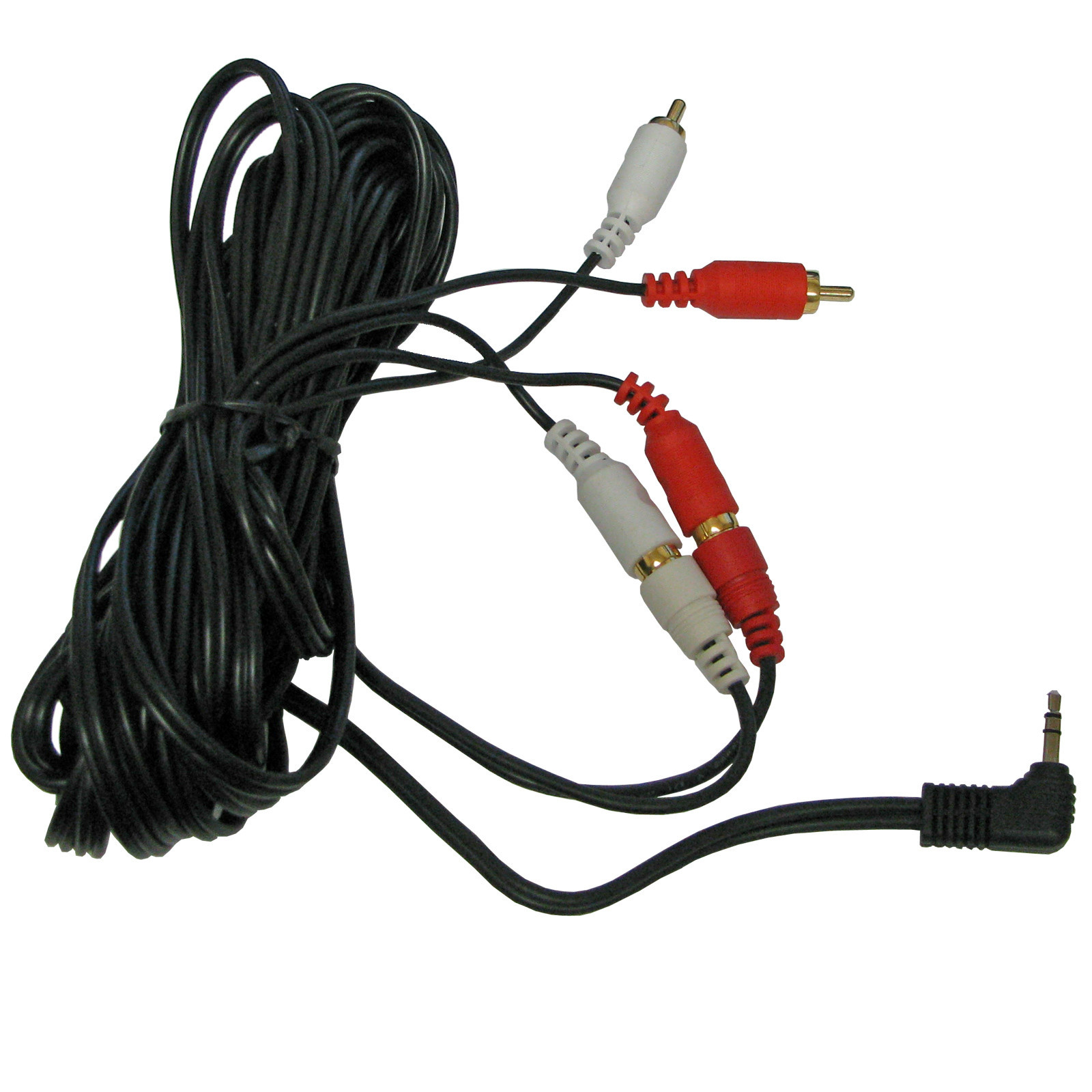 50 ft foot Stereo male 3.5mm 1/8 plug to 2 dual rca jack adapter cord cable 15m