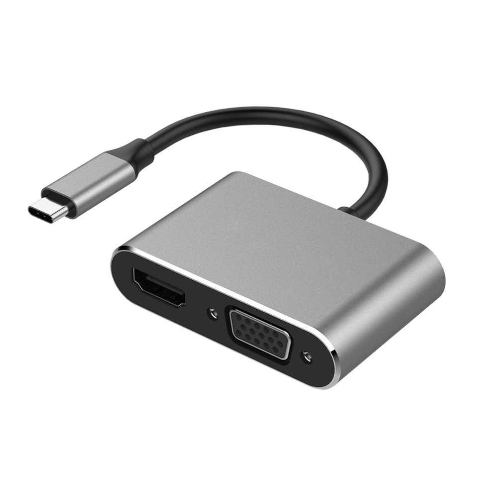 4Xem 4Xusbchub05 Usbc Dock Hdmi Vga Pd 4In1 Power Delivery 4K Adapter