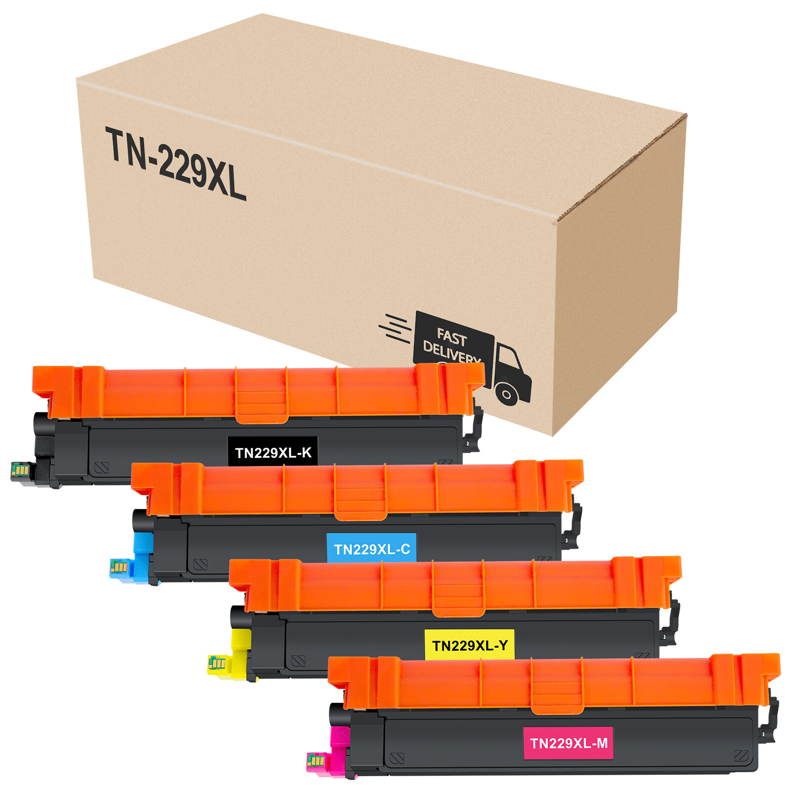 4x TN229 TN229XL Toner fit for Brother MFC-L3780cdw HL-L3280cdw L3220cdw Printer