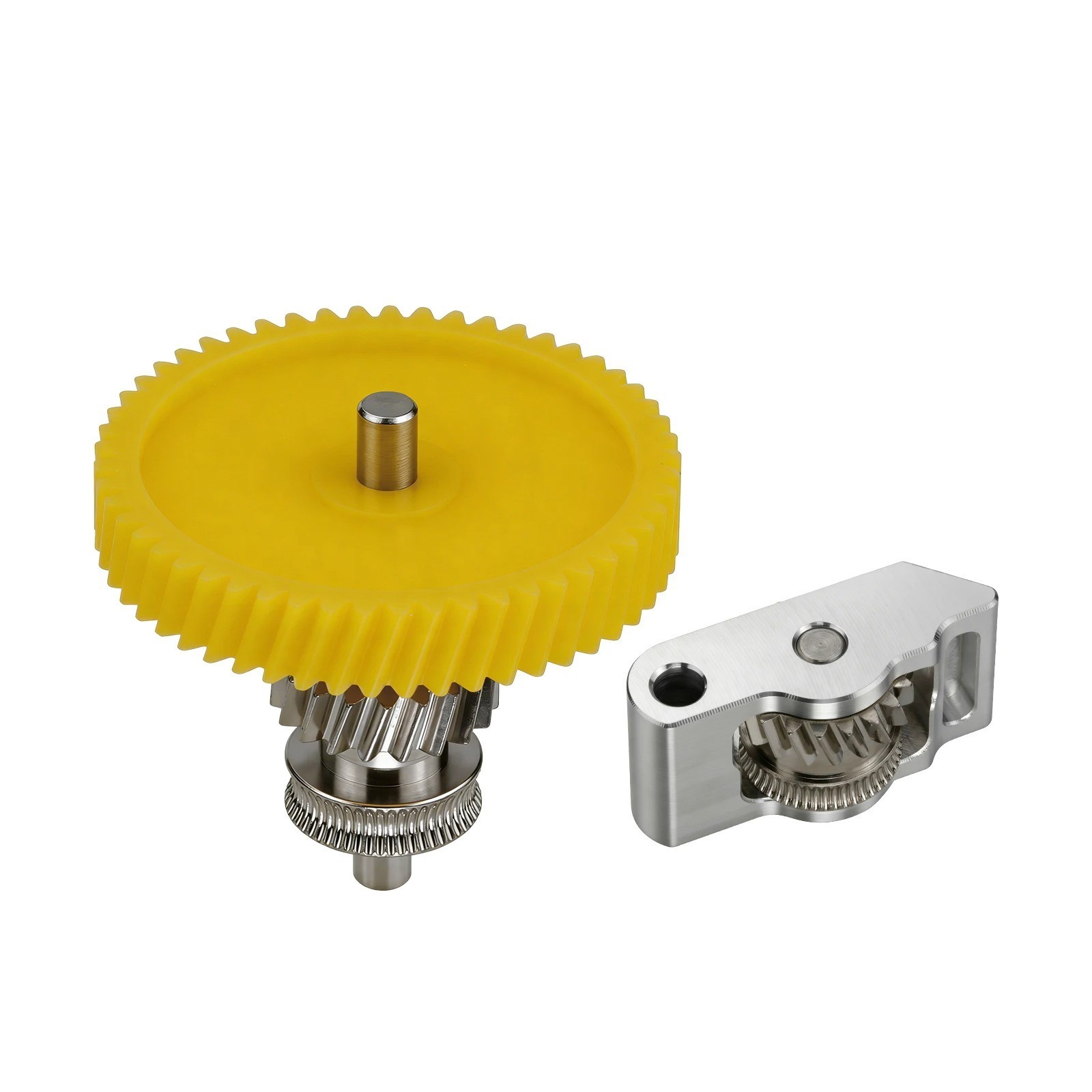 Wear-Resistant Hardened Steel Nickel-Plated Extruder Gear Kit For Bambu Lab P2S