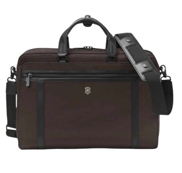 Victorinox Werks Pro 2.0 2 Way Carry Laptop Bag Briefcase Earth Brown