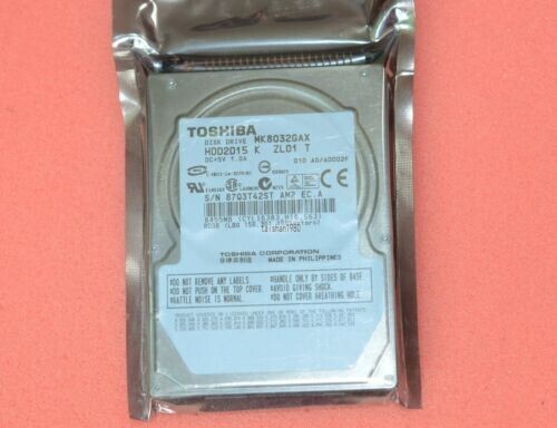 Toshiba MK8032GAX 80GB Notebook Laptop IDE 5400RPM Hard Drive 8MB