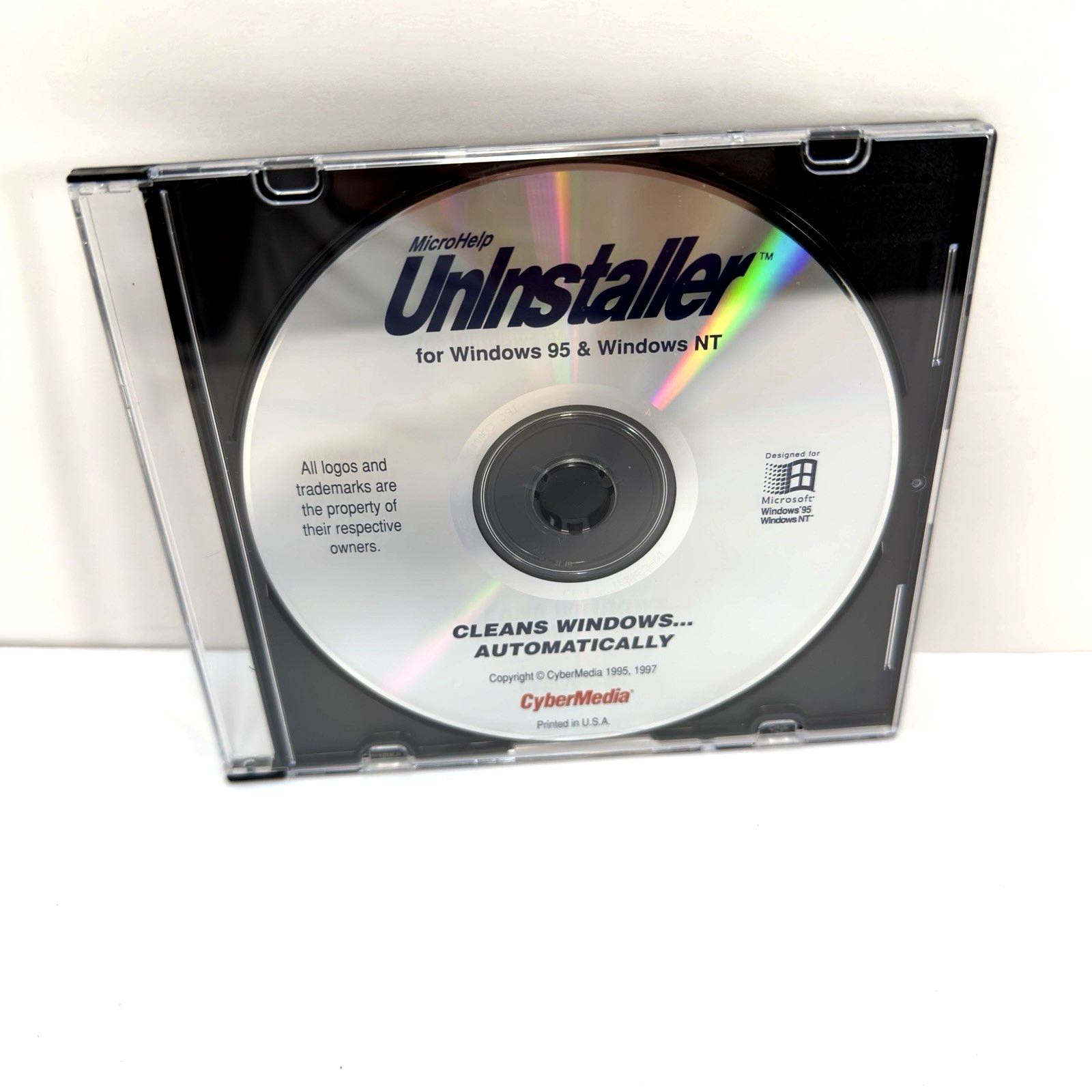 MicroHelp UnInstaller Windows 95 Windows NT CyberMedia Utility CD ROM Disc Only