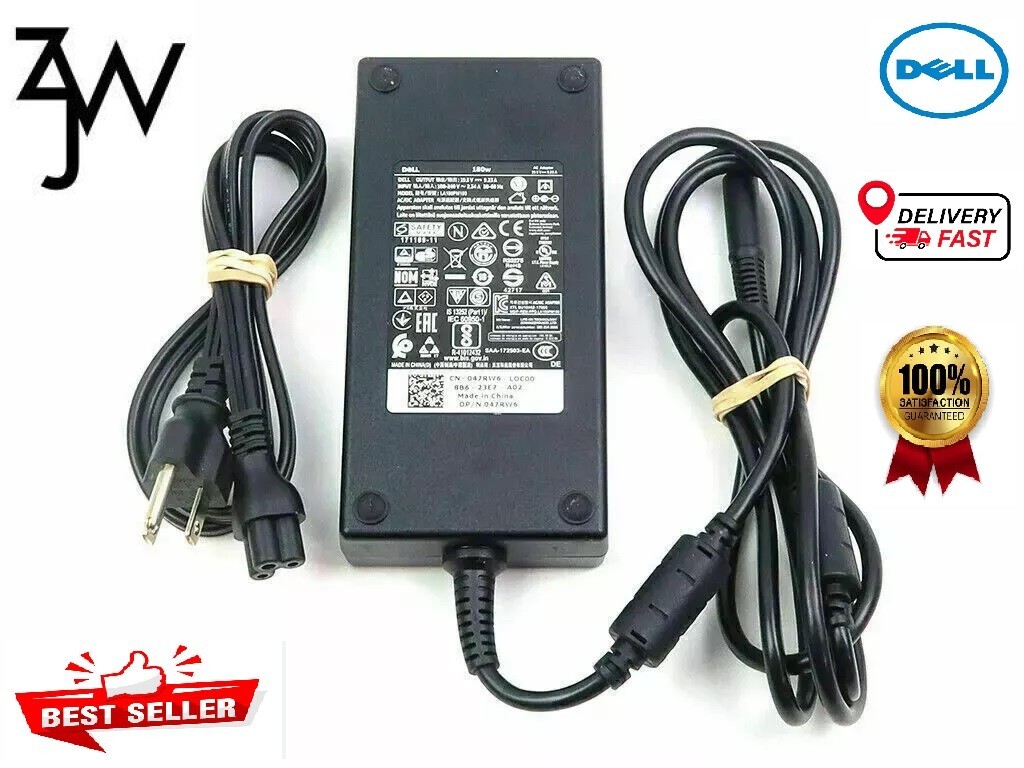 Dell 180W AC Adapter 19.5V 9.23A Power Supply 7.4x5mm w/Cord Original