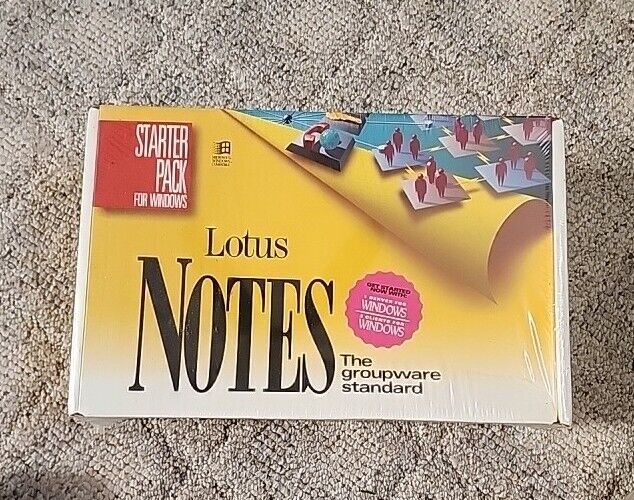 Vintage 1994 Lotus Notes Starter Pack 3.1.5 For Windows IBM CD ROM NEW & UNOPEN
